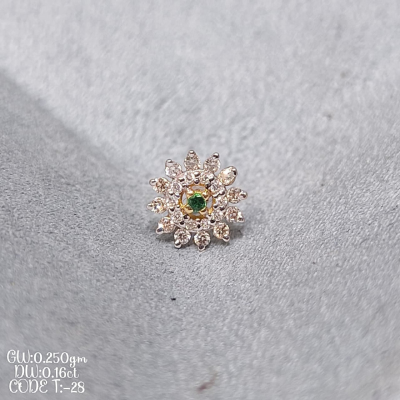 Chora kodom Colour Stone Diamond Nosepin